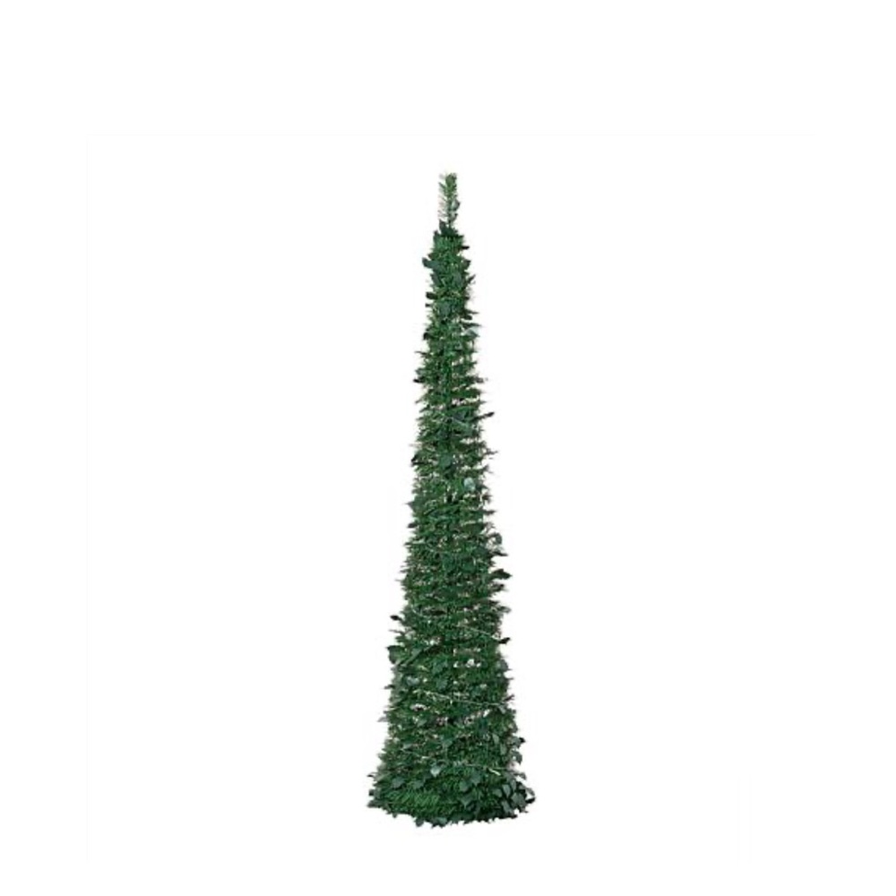 Winter Lane 6’ Illuminated Slim Pop - Up Holiday Tree